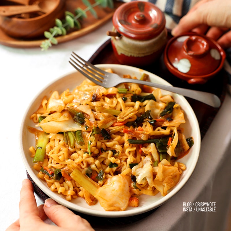 라면 맛있게 끓이기, 볶음짬뽕 라면 레시피