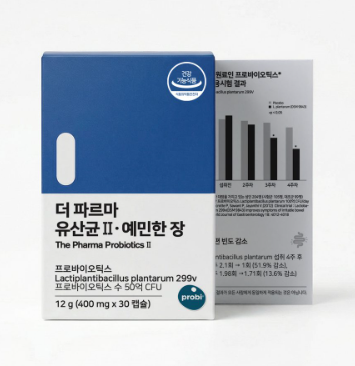[건강기능식품] 더파르마 유산균II 예민한장 성분 함량 섭취연령