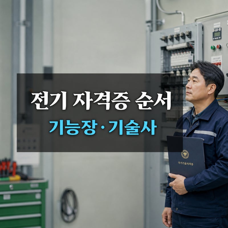 전기 자격증 취득 순서, 기능사·산업기사·기사 이후 기능장·기술사 응시자격과 승급 조건