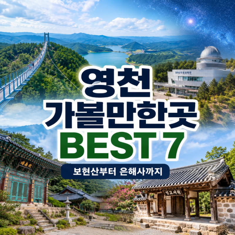 영천 가볼만한곳 BEST 7 보현산부터 은해사까지 여행코스 총정리