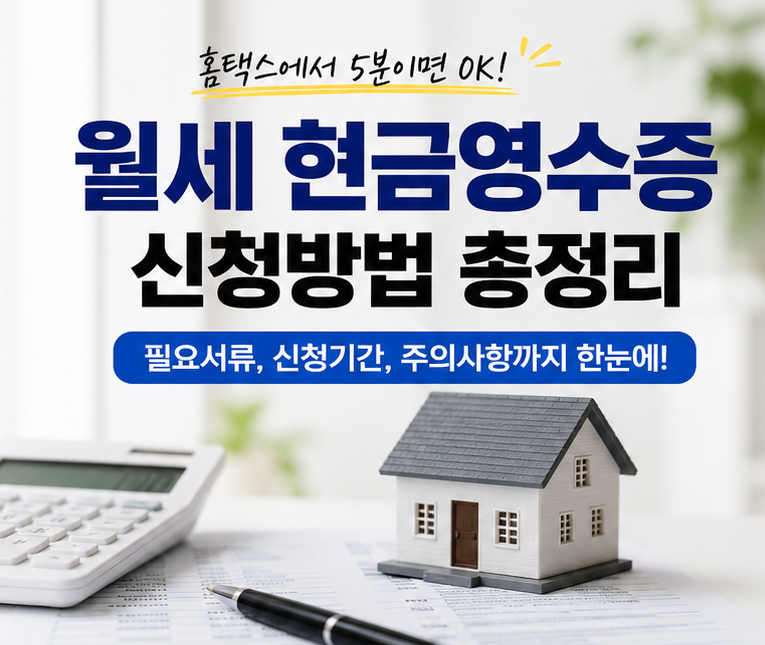 월세 현금영수증 신청방법 총정리 | 홈택스에서 월세 현금영수증 받는법