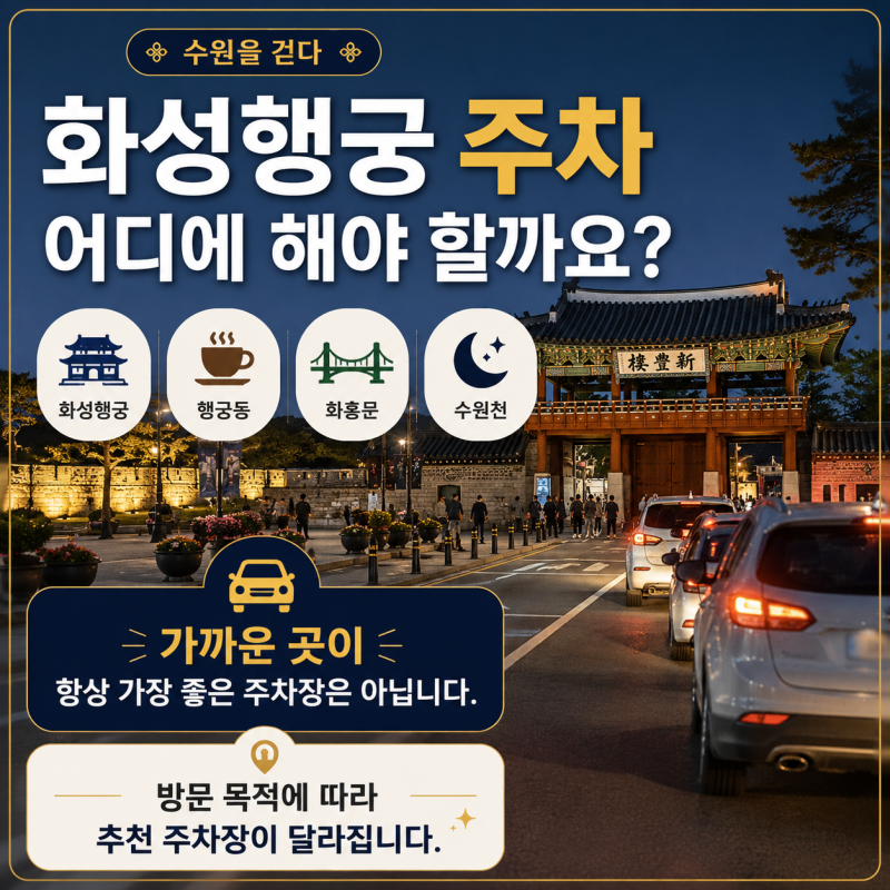 수원 화성행궁 주차장 총정리｜행궁동 주차 어디에 해야 할까요?