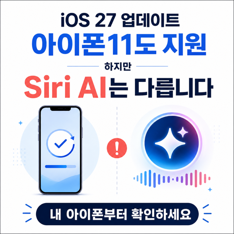 iOS 27 업데이트 2026｜지원기기·베타·Siri AI, 내 아이폰은 뭐가 달라질까?