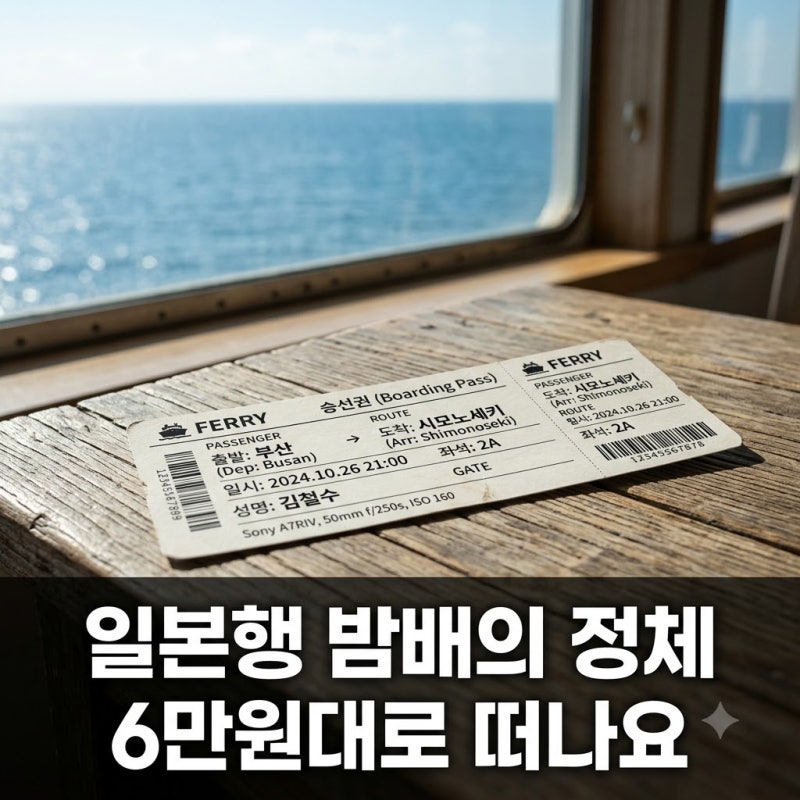 "자고 일어나면 도착?" 부산후쿠오카배편.. 6만원으로 즐기는 밤바다의 정체