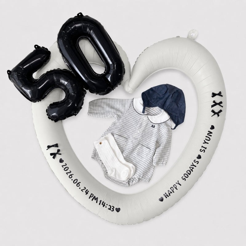 신생아 50일 셀프촬영｜가성비 50일 사진 준비물·소품·촬영팁·편집