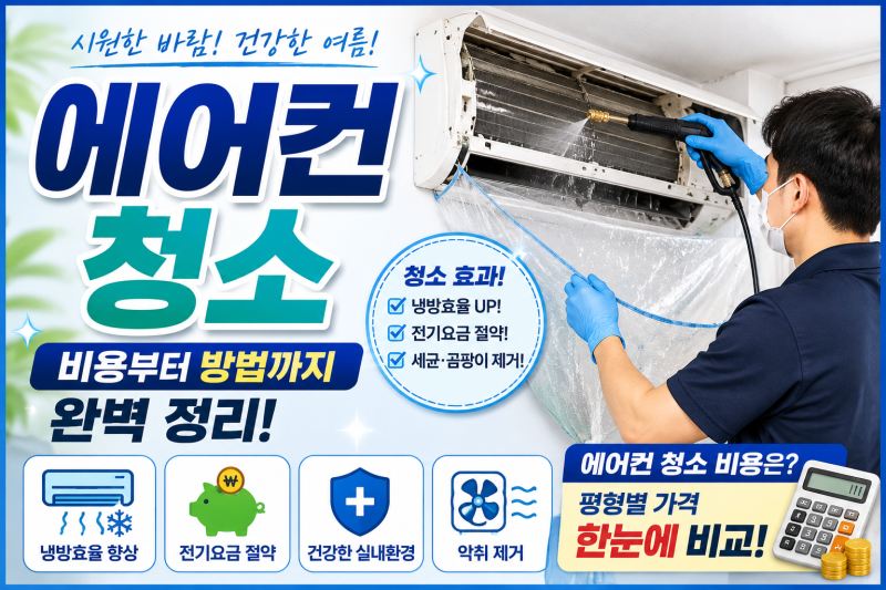 에어컨 청소 비용 총정리｜스탠드·원룸·천장형·LG 에어컨 청소가격 비교