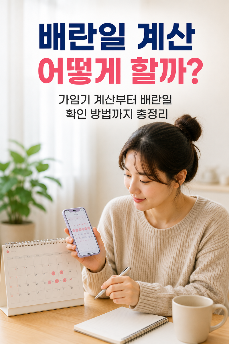 배란일 계산 어떻게 할까? 가임기 계산부터 배란일 확인 방법까지 총정리