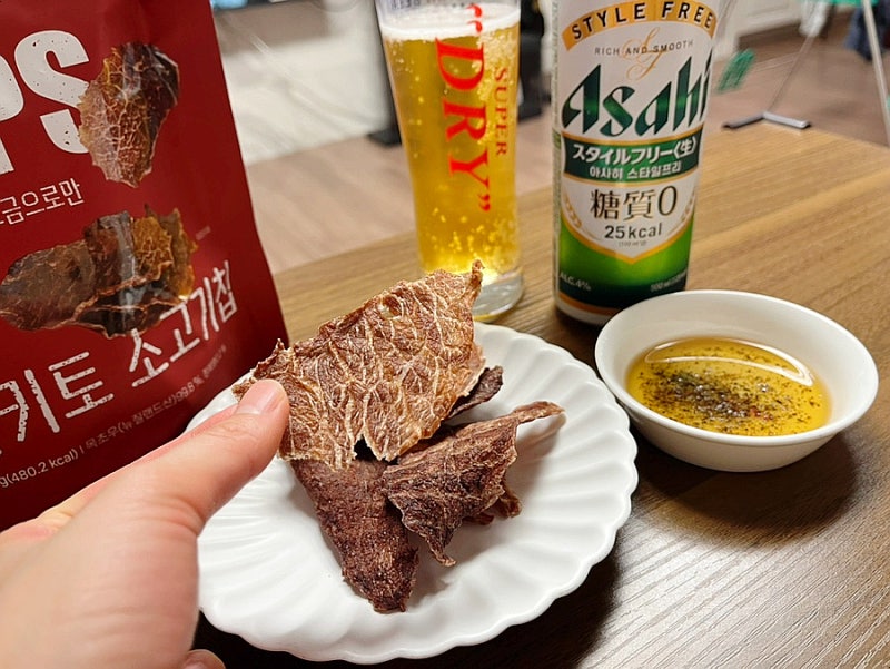 다이어트 술안주 최애등극 목초우 소고기칩 조이키토 소고기칩