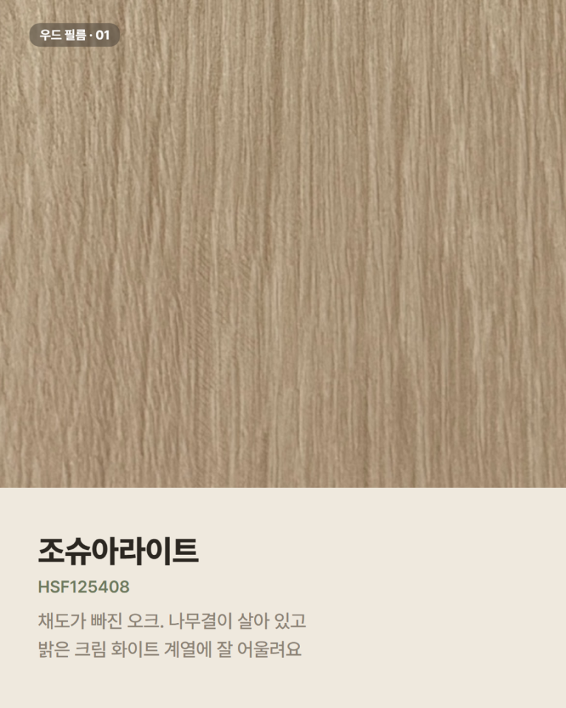 조슈아라이트에 어떤 필름을 더해야 어울릴까요?