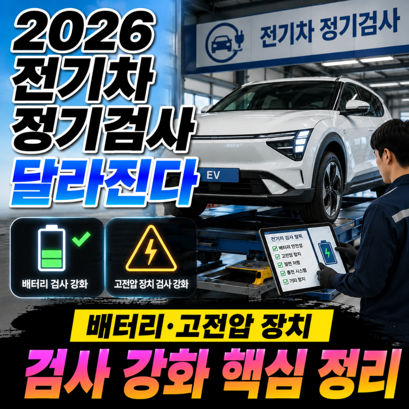 전기차·하이브리드 자동차검사 개편｜국토부 친환경차 별도 검사기준, 검사비도 오를까?