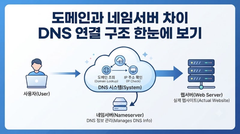 도메인과 네임서버 차이｜DNS가 무엇인지 쉽게 이해하기