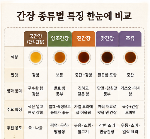 간장 종류 왜 이렇게 많아? 양조간장 진간장 국간장 맛간장 쯔유ㅣ간장 종류별 용도와 차이