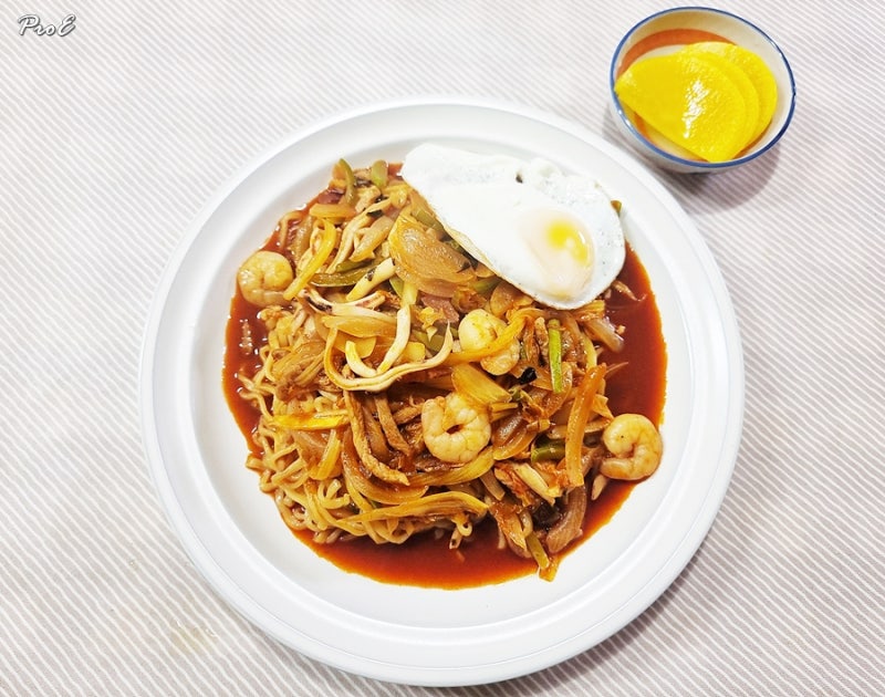 삼양 간짬뽕 라면으로 대구식 중화 야끼우동 만들어 먹기 레시피