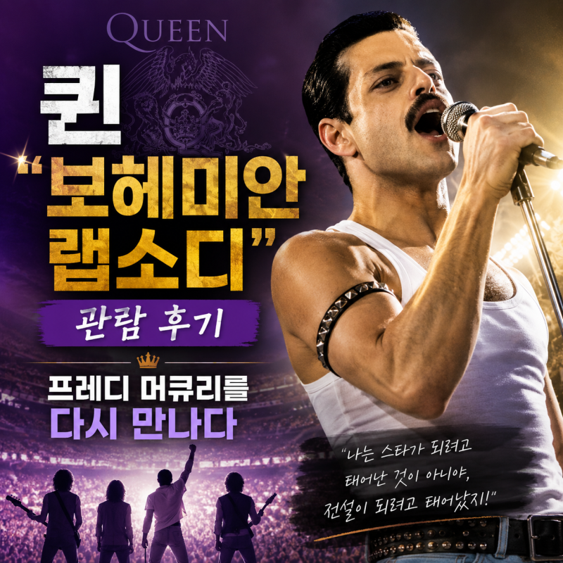 퀸 「보헤미안 랩소디」 관람 후기, 프레디 머큐리를 다시 만나다.