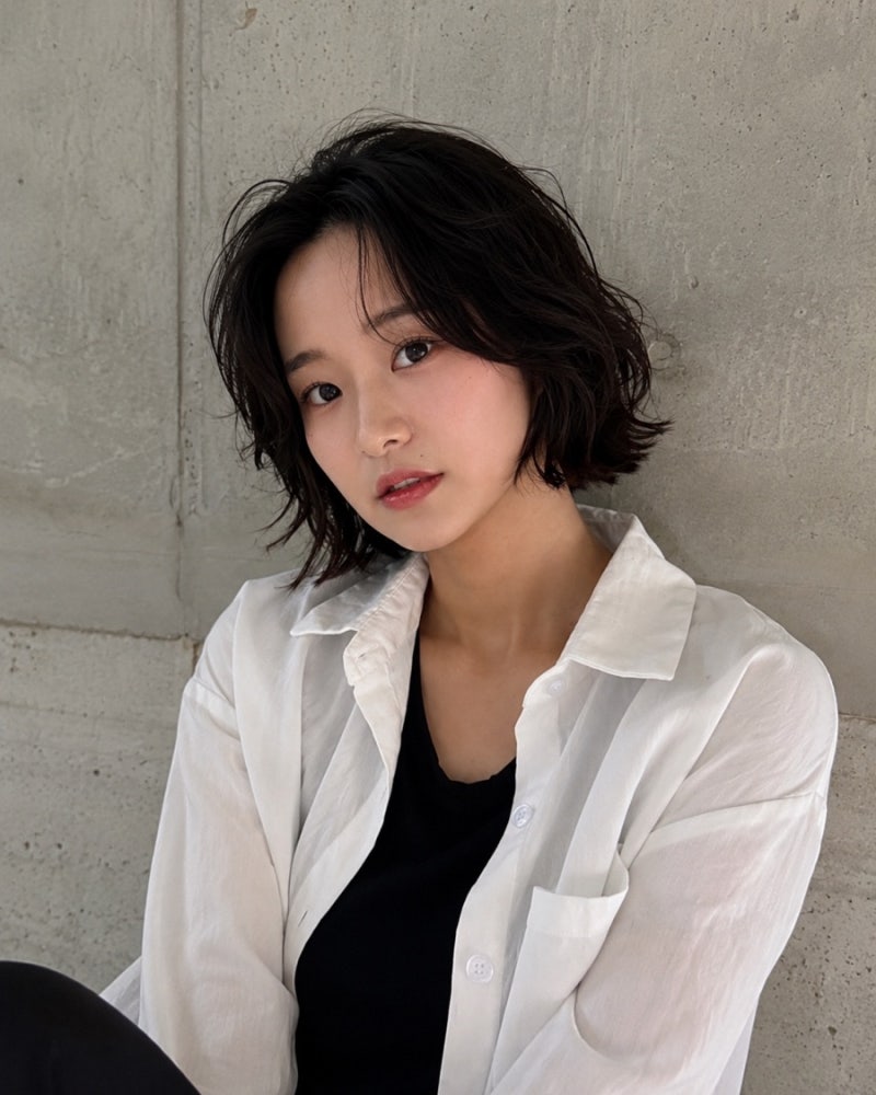 평택미용실 요즘 느좋인 언니들이 한다는 단발히피펌 에프엑스헤어