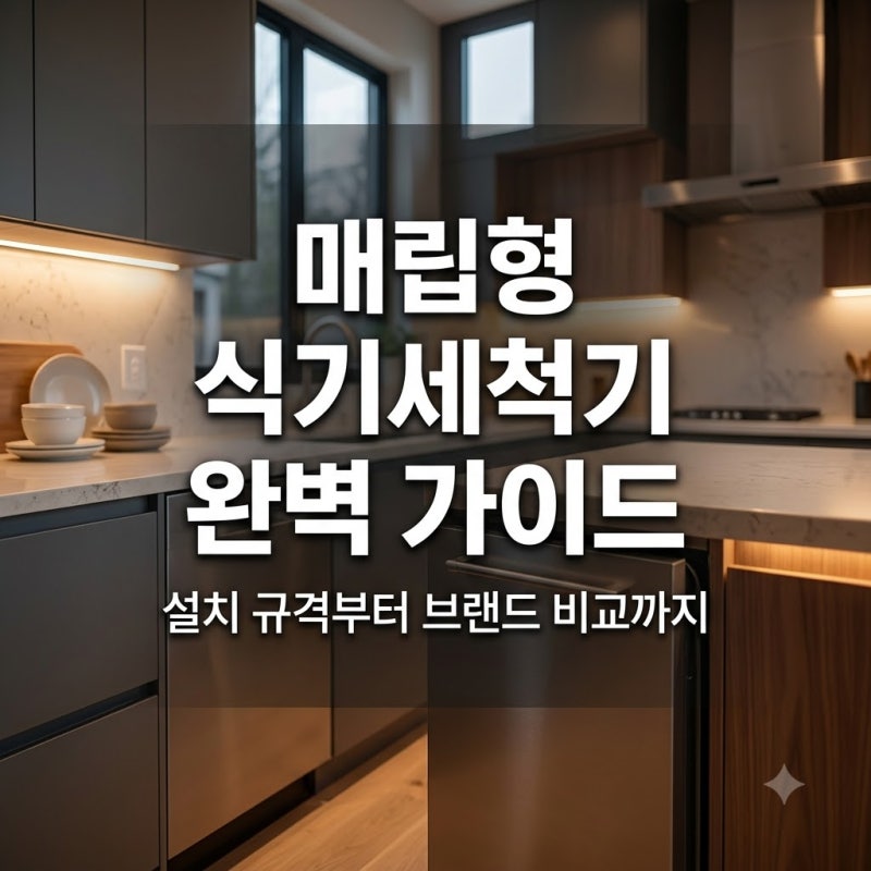 매립형 식기세척기 선택 가이드: 주방 인테리어와 설치 규격 확인법