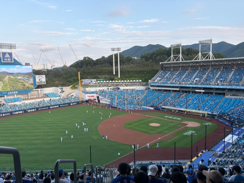 [오느른 야구]라이온즈파크 3루스카이 상단지정석 U-27구역 21열 시야