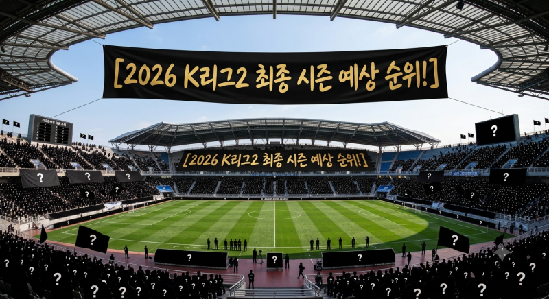 [2026 K리그2] 중반기 실시간 순위표 & K리그1 직행 승격 다툼 완벽 분석!