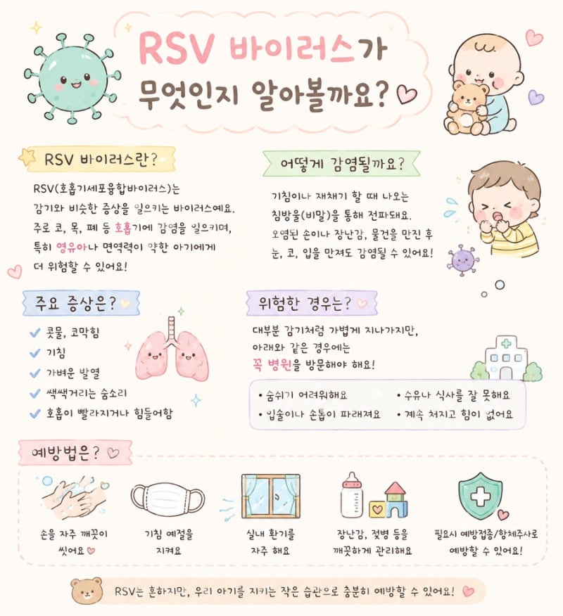 출산 • 육아 | 신생아 RSV 바이러스 예방접종 정확히 알고하기