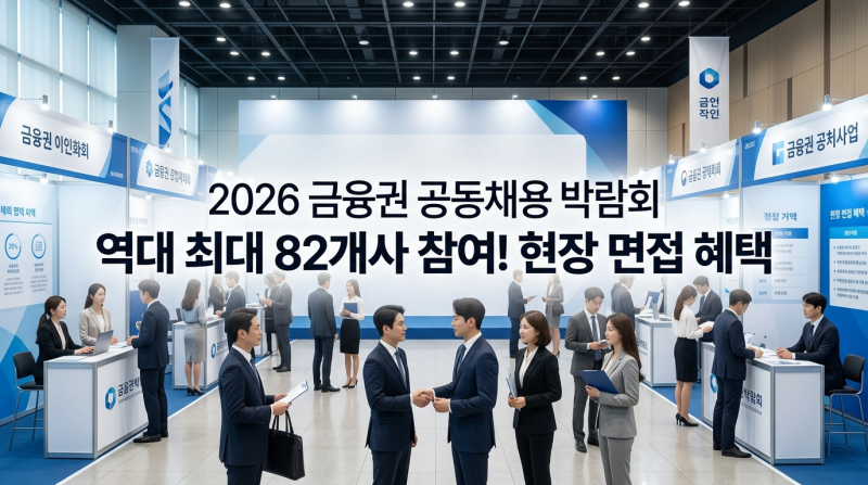 "서류전형 1회 면제" 혜택까지? 2026 금융권 공동 채용 박람회 핵심 활용법