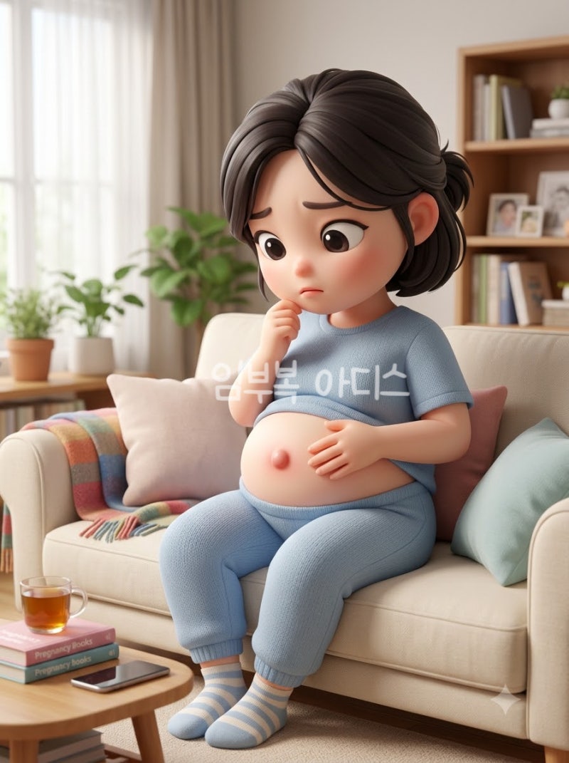 임산부 배꼽이 튀어나오고 아픈 이유는? 임신 중 배꼽 변화와 위험 신호