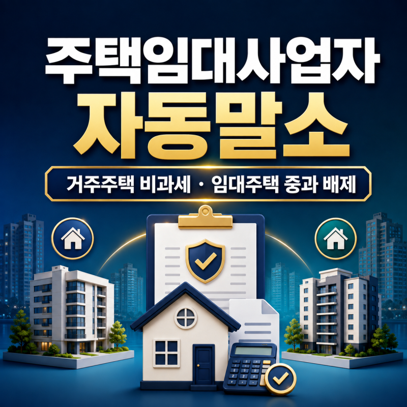 주택임대사업자 자동말소 후 양도세｜거주주택 비과세·임대주택 중과 배제