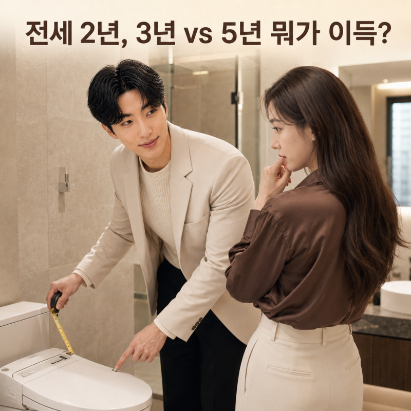 코웨이 비데 렌탈 가격 비교, 전세 2년 남았으면 3년 vs 5년 장기 약정이 더 저렴할까? (실제 전....