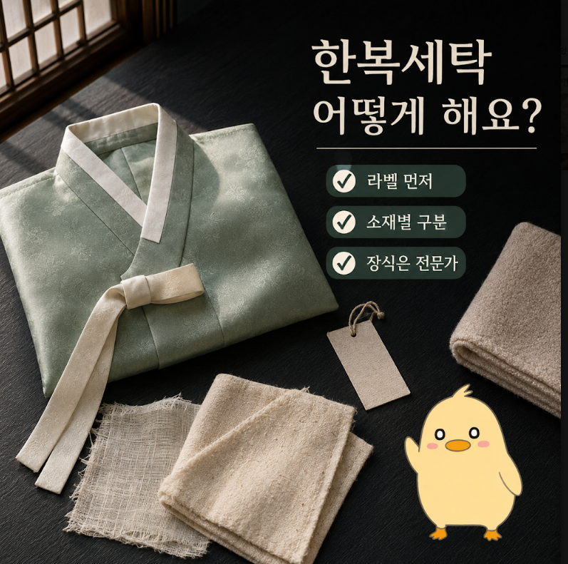 한복세탁, 소재별로 안 상하게 관리하는 법