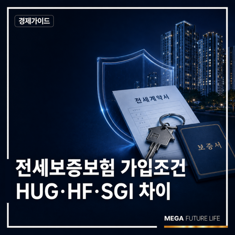 전세보증보험 가입조건과 보증한도, HUG·HF·SGI 차이