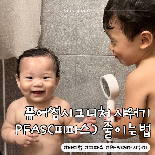 바디럽 퓨어썸 시그니처 샤워기:) PFAS 줄이는법, 요즘 알아본 피파스와 PFAS 제거 샤워기