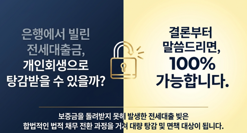 전세사기 대출 보증금도 개인회생이 될까? 2026 개정 특별법과 탕감 혜택