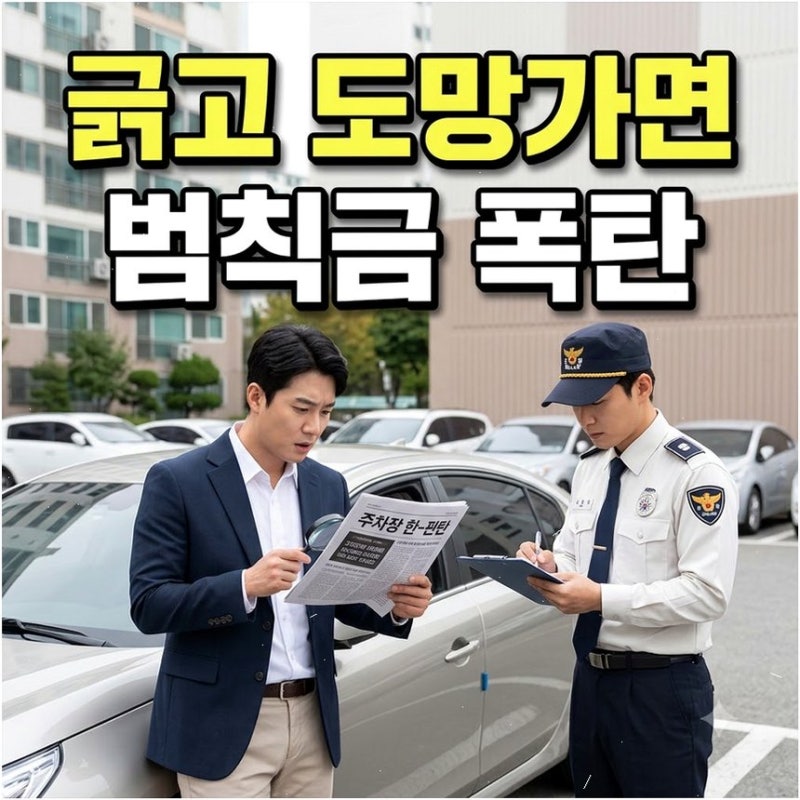 주차 뺑소니 물피도주 처벌 기준과 대처법 문콕은 제외되니 블박 확보 후 빠르게 신고하세요
