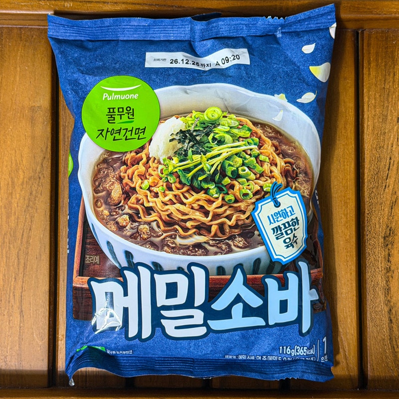 풀무원 메밀소바 라면 1,000원으로 즐기는 10,000원짜리 식당소바 부럽지 않은 풍미