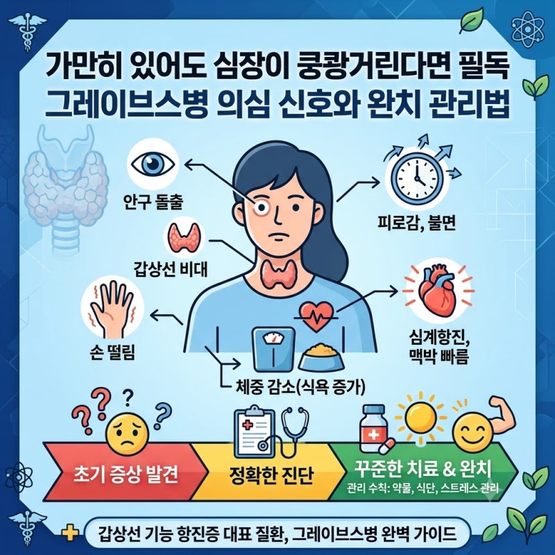그레이브스병 증상 원인부터 갑상선 기능 항진증 치료 관리법 총정리