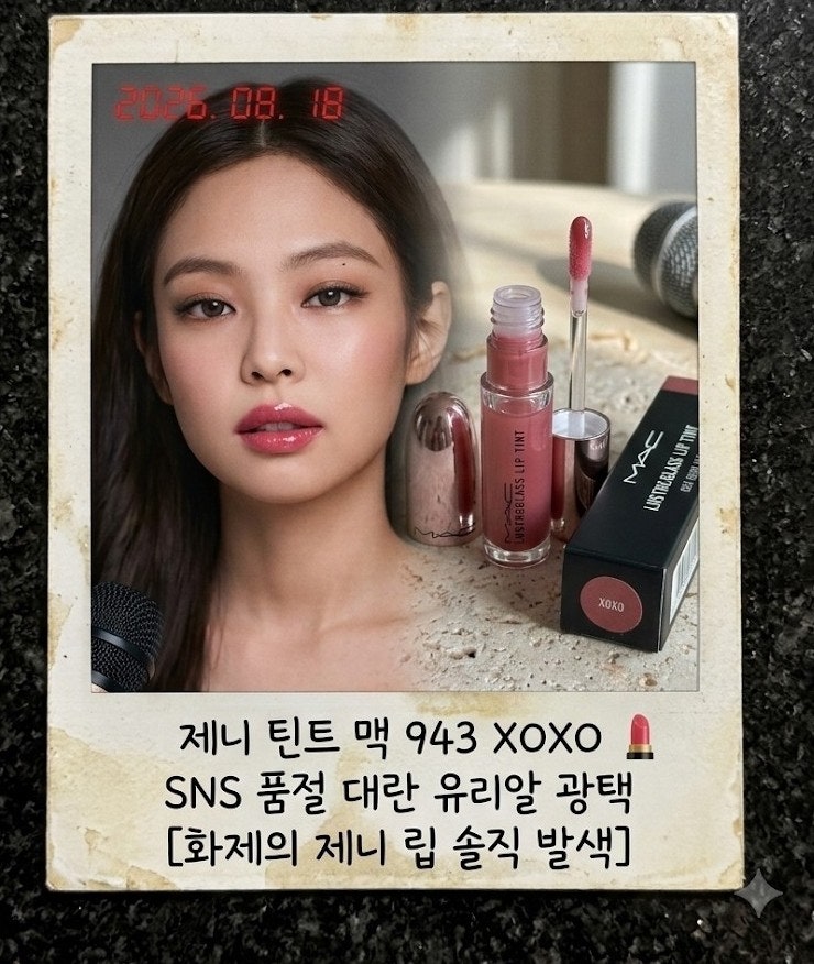 제니 립스틱으로 난리 난 맥 러스터글래스 943 XOXO: 맑은 유리알 광택 솔직 후기