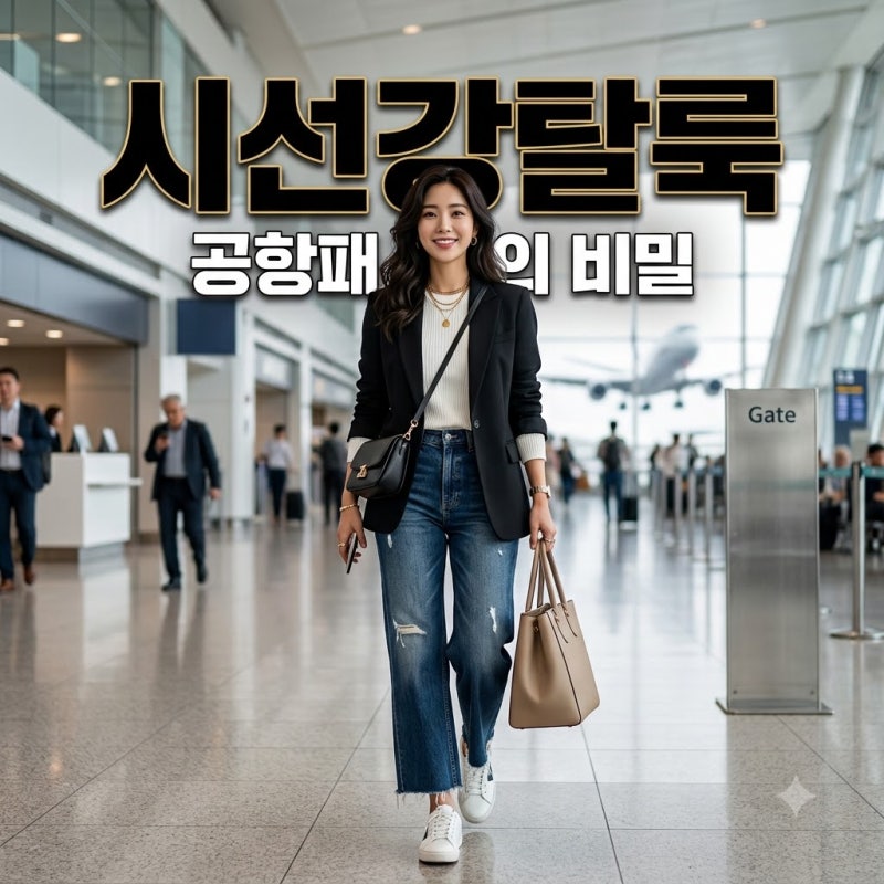 제니 공항 등장하자 시선 집중.. 평범해 보였던 '이것'의 정체는?