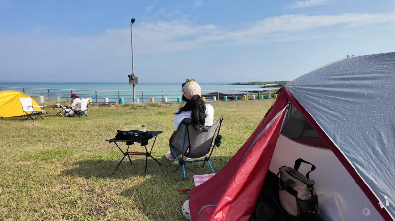 제주 무료 김녕해수욕장 야영장 직접 캠핑해보니｜바다뷰·우중캠핑·제주 먹방까지