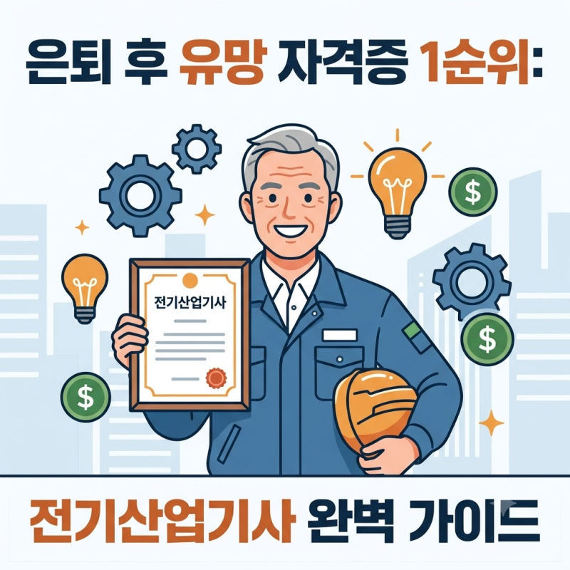 은퇴후 유망 자격증 전기산업기사 "70세까지 정년 없이 일할 수 있을까?" 시설관리 취업 현실....