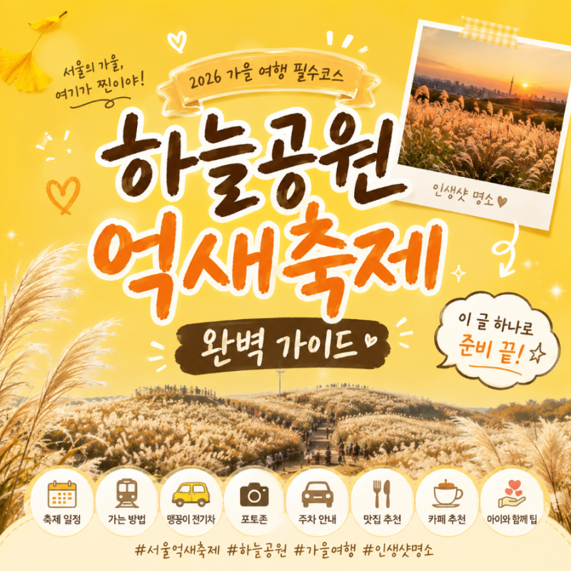 2026 하늘공원 억새축제 완벽 가이드