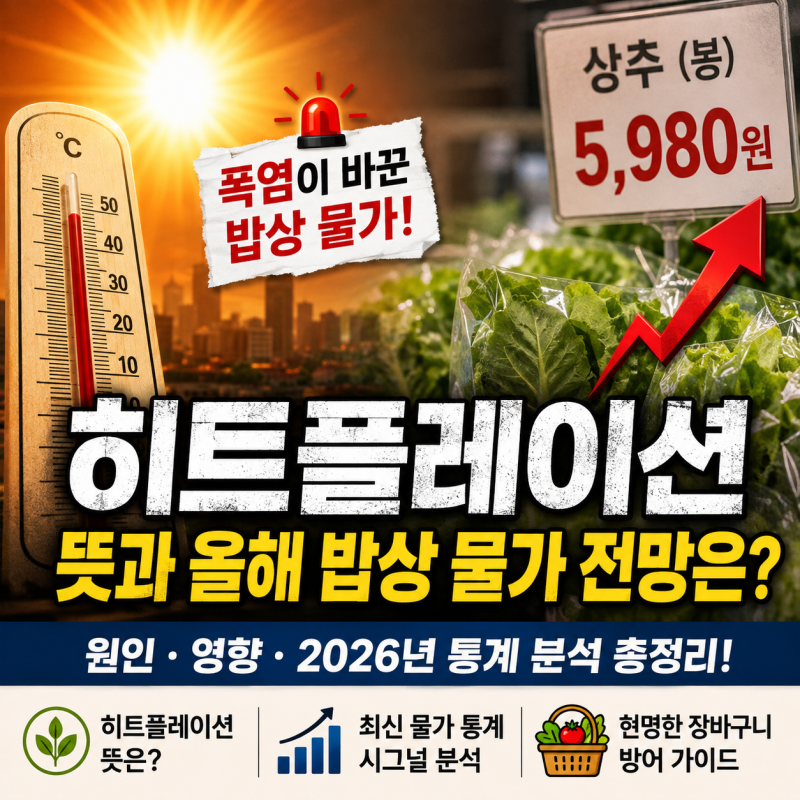 히트플레이션 뜻, 올여름 물가 급등 시그널인가?