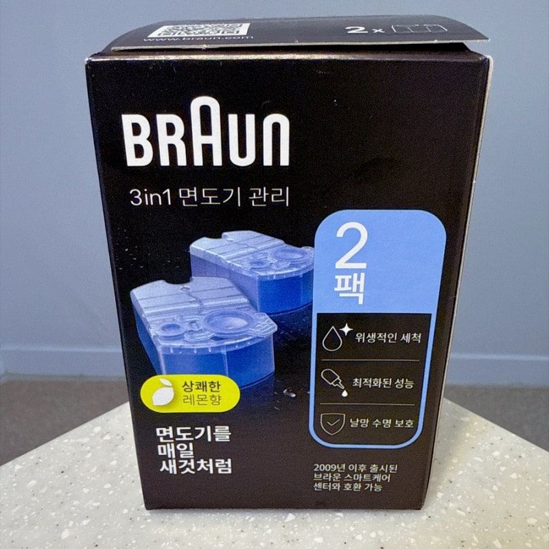 브라운 세척카트리지 :: BRAUN 클린 앤 리뉴 면도기 세정액,전기면도기 세척,면도기세척액