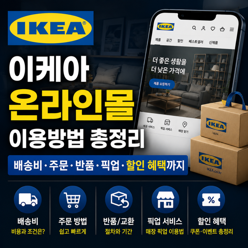 이케아 온라인몰 배송비 총정리｜택배·가구 요금표와 아끼는 법, 반품·픽업까지