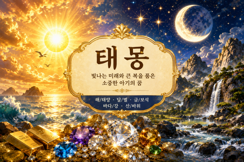 [태몽 종합편] 자연·보석 태몽 종류 세부 풀이! 아들·딸 구별법과 의미 (태몽 시리즈 #4)