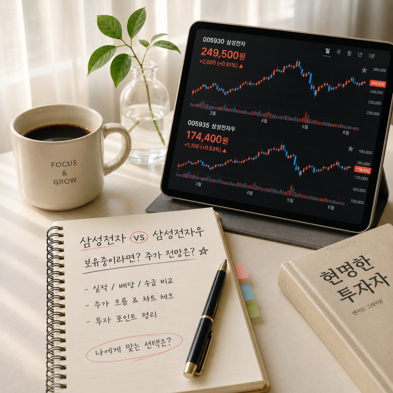 [실제보유]삼성전자 주가 전망 2026: 보통주 vs 삼성전자우 장기투자 관점 총정리