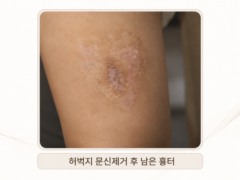 타투 제거 후 흉터가 남았을 때, 다시 치료할 수 있을까?