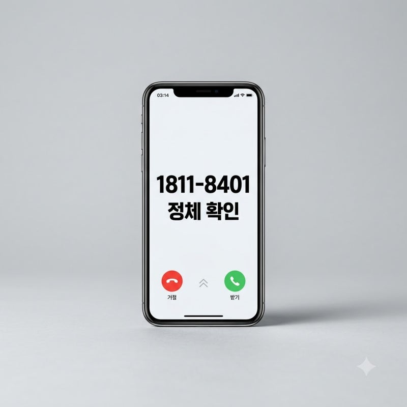 1811-8401 번호 정체, 모르는 전화 계속 오면 확인하세요