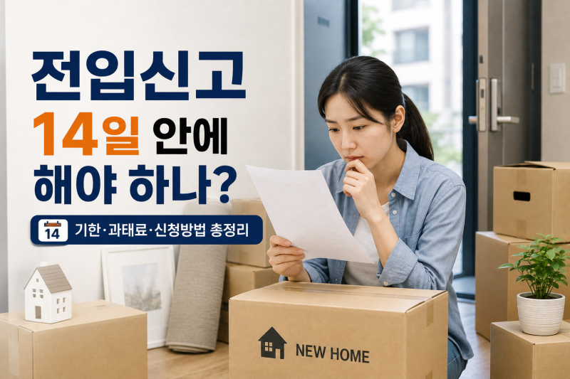 전입신고 늦게 하면 어떻게 될까? 14일 기준·정부24 신청방법 확인