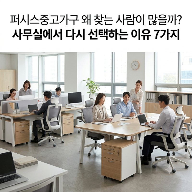 퍼시스중고가구 왜 찾는 사람이 많을까? 사무실에서 다시 선택하는 이유 7가지