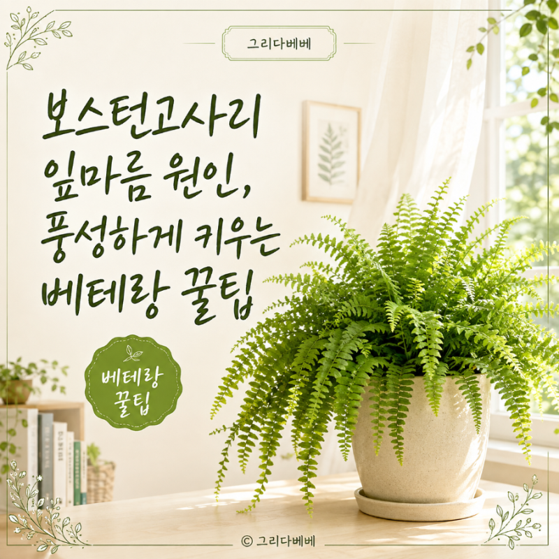 보스턴고사리 잎마름 원인, 풍성하게 키우는 베테랑 꿀팁