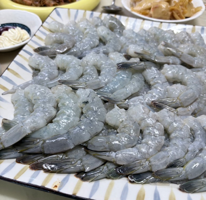 [통수산 활새우] 내돈내산 통수산 생새우회 후기
